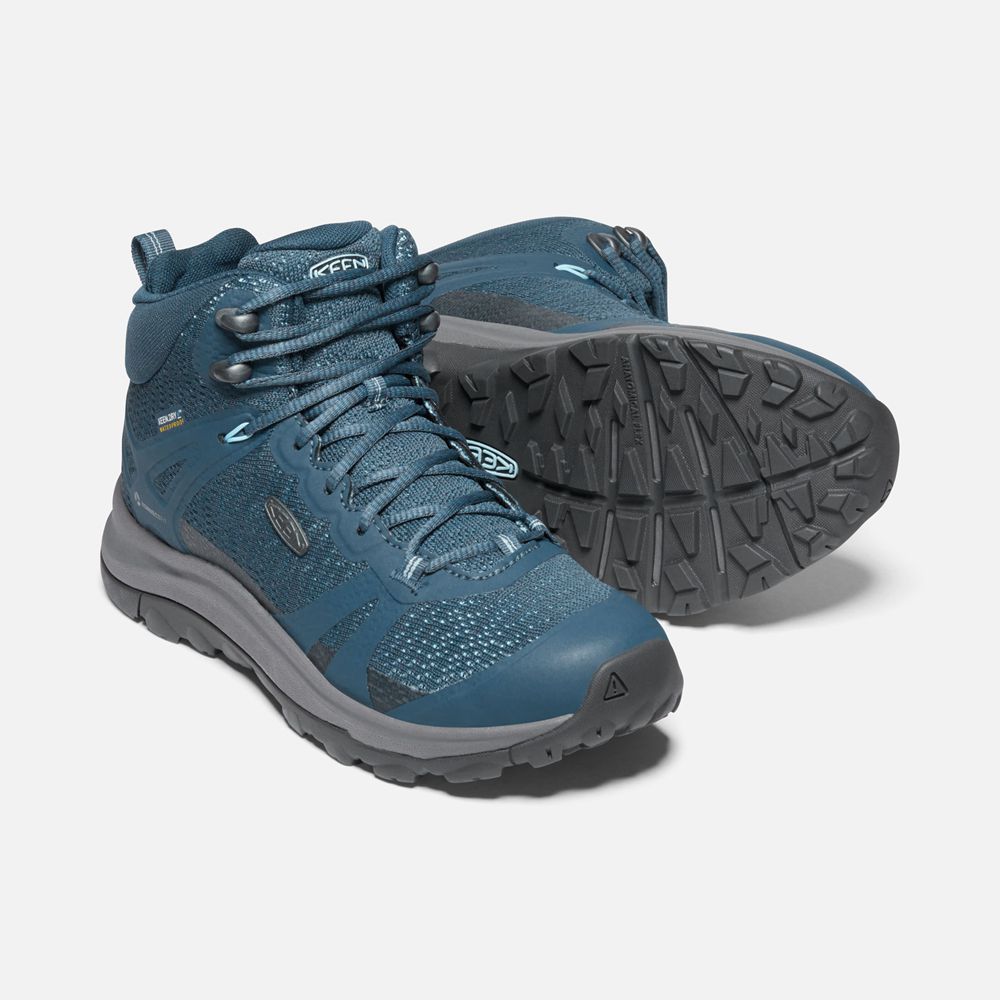 Keen Laarzen Dames Blauw - Terradora Ii Waterproof - 89730-KHBT